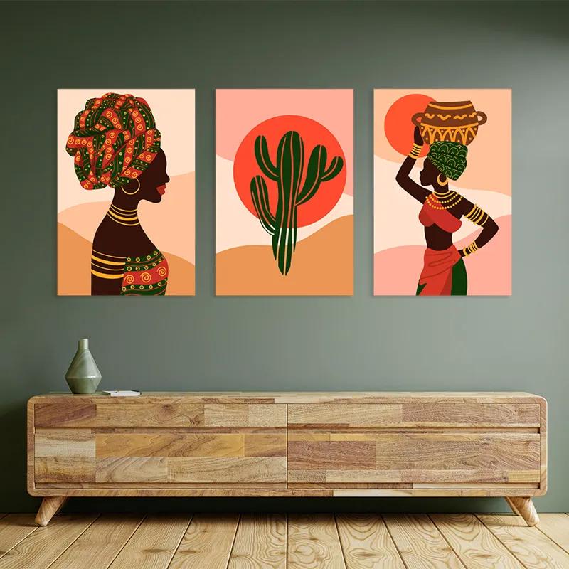 Obraz Multicanvas African Tradition Set mockup 2