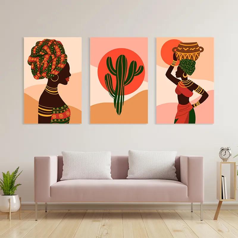 Obraz Multicanvas African Tradition Set mockup 3