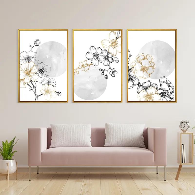 Obraz Multicanvas Grey Moon Nature Set mockup 3