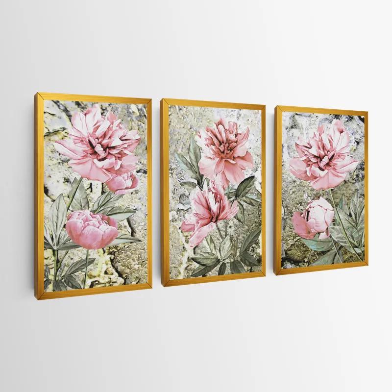 Obraz Multicanvas Bujori Roz mockup 0