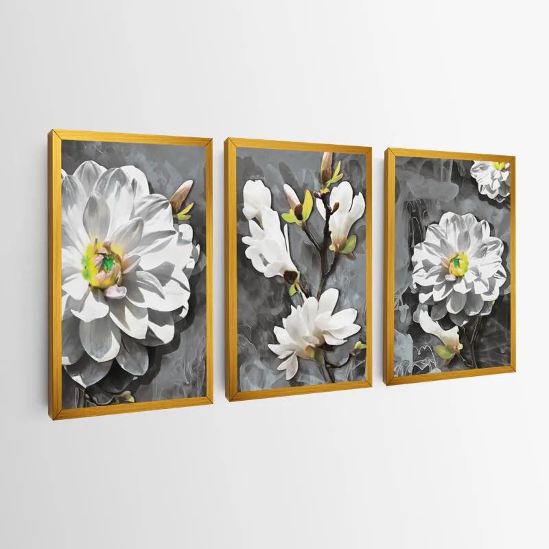 Obraz Multicanvas Smoke White Flower mockup 0