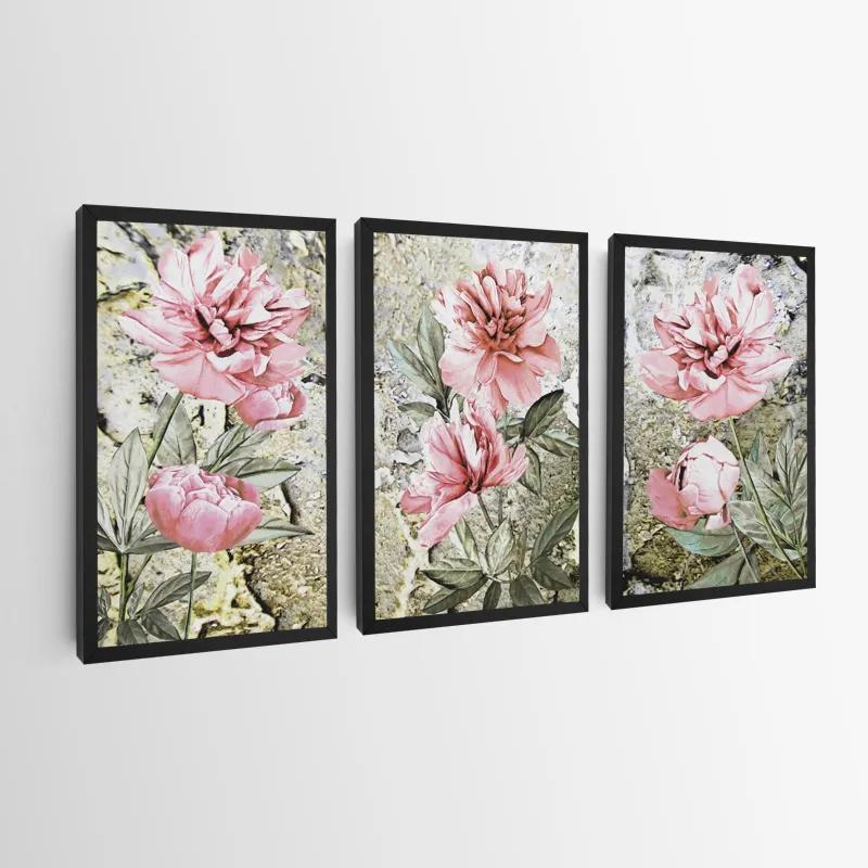 Obraz Multicanvas Bujori Roz mockup 0