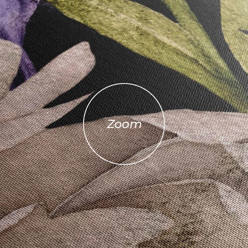 Obraz Multicanvas Abstract Purple Flowers mockup 1