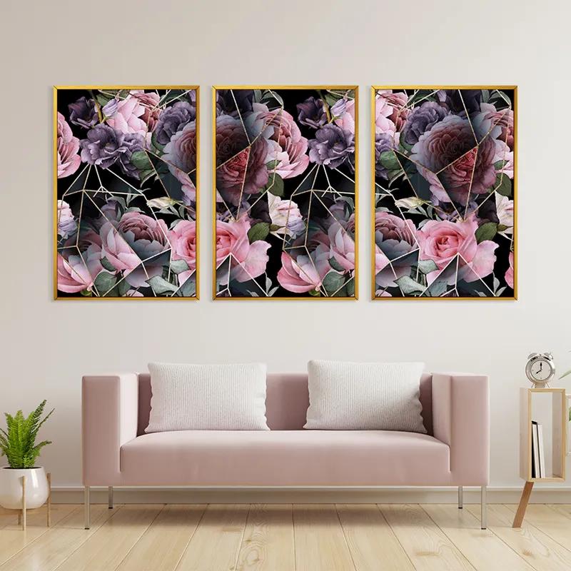 Obraz Multicanvas Glass Flower mockup 3