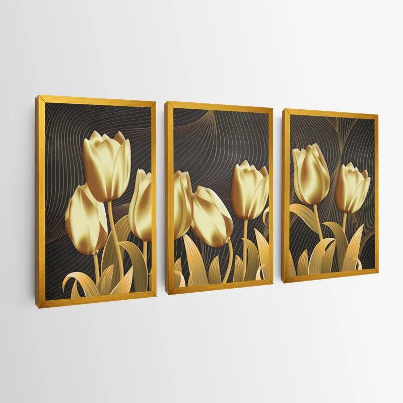 Obraz Multicanvas Golden Tulip mockup 0