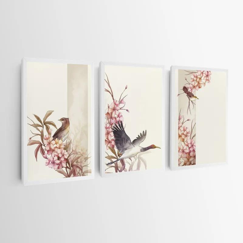 Obraz Multicanvas Asiatic Pink Flower mockup 0