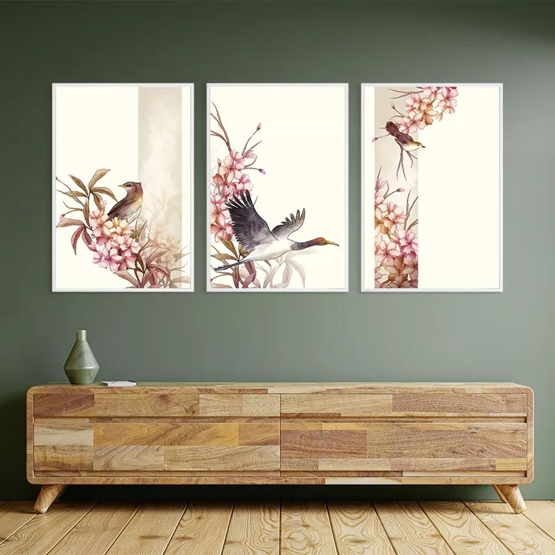 Obraz Multicanvas Asiatic Pink Flower mockup 2