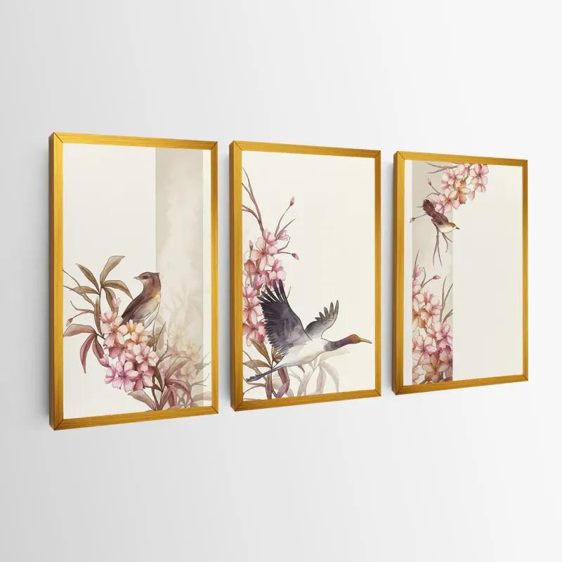 Obraz Multicanvas Asiatic Pink Flower mockup 0