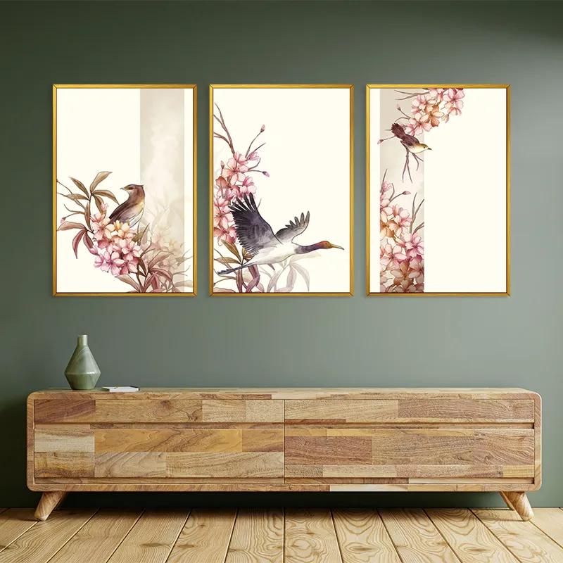 Obraz Multicanvas Asiatic Pink Flower mockup 2