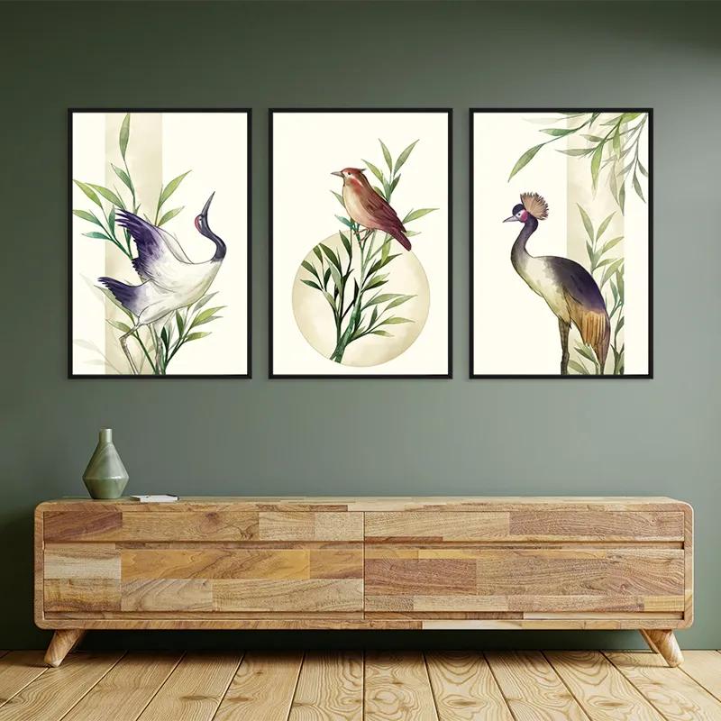 Obraz Multicanvas Asiaticirds Set mockup 2