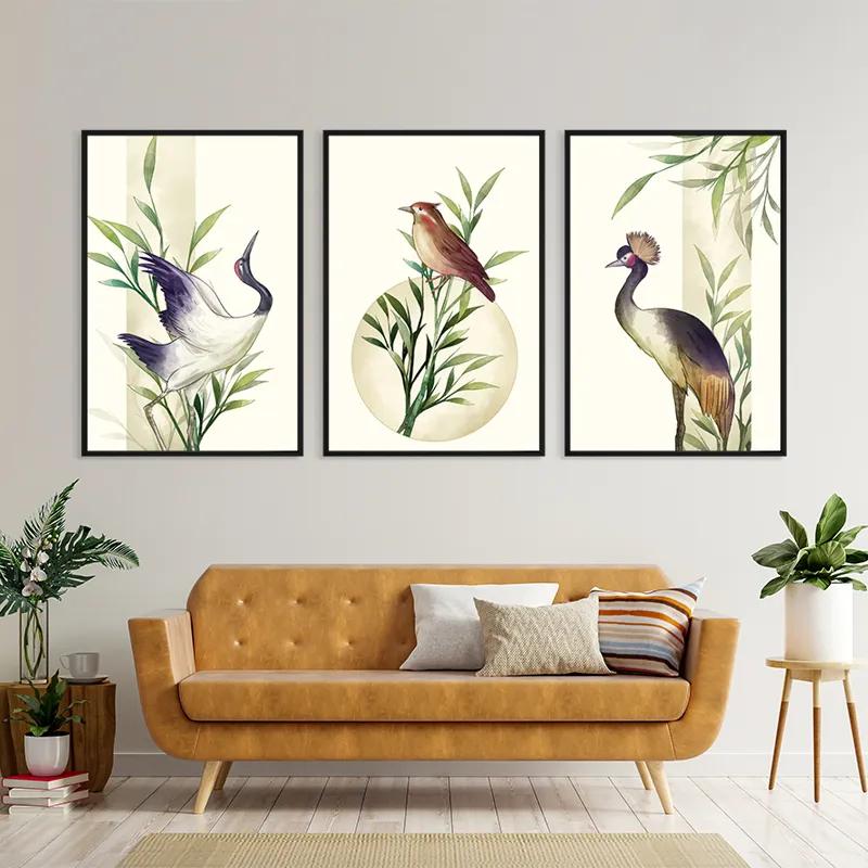 Obraz Multicanvas Asiaticirds Set mockup 4