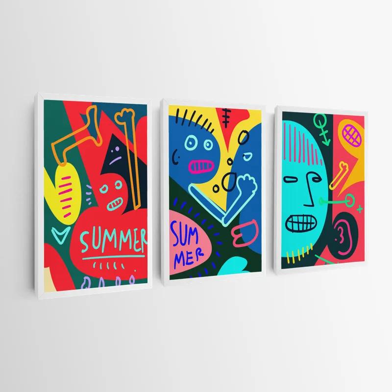 Obraz Multicanvas Summer Collage mockup 0