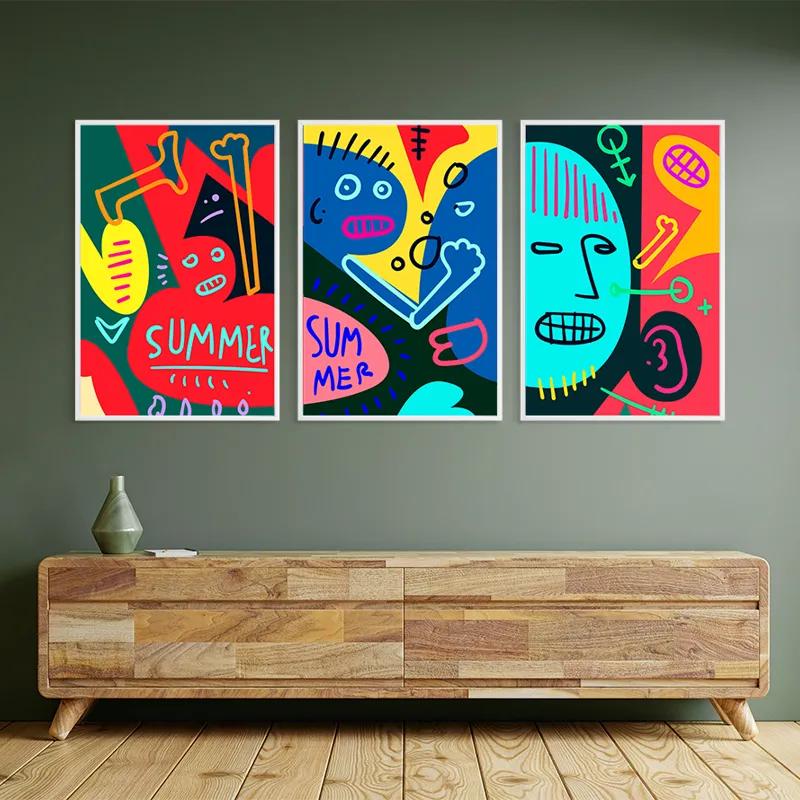 Obraz Multicanvas Summer Collage mockup 2