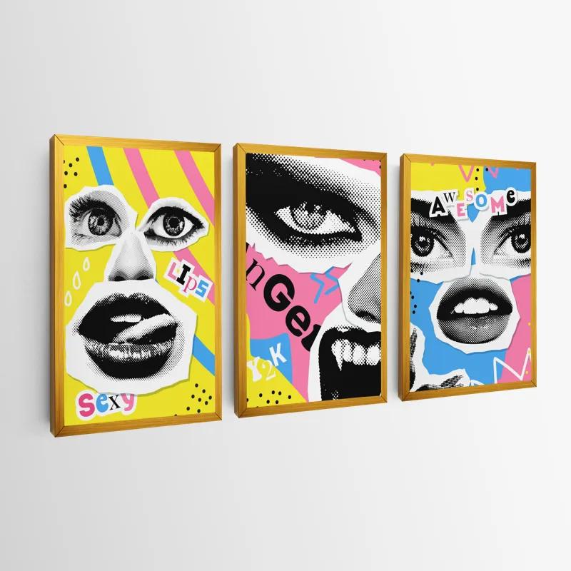 Obraz Multicanvas Face Eye Set mockup 0