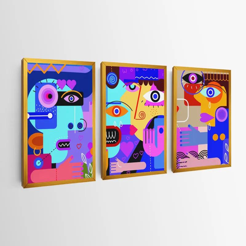 Obraz Multicanvas Personbstract Set mockup 0