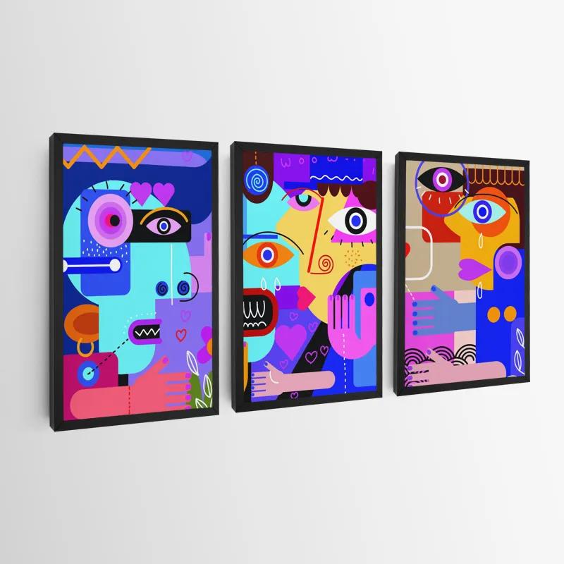 Obraz Multicanvas Personbstract Set mockup 0