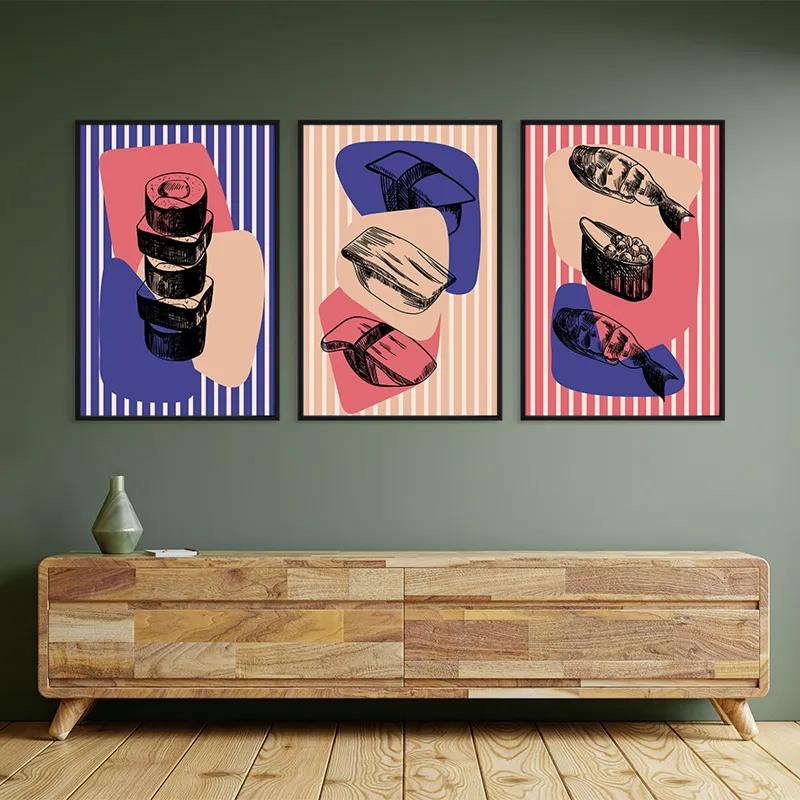 Obraz Multicanvas Sushi Set mockup 2