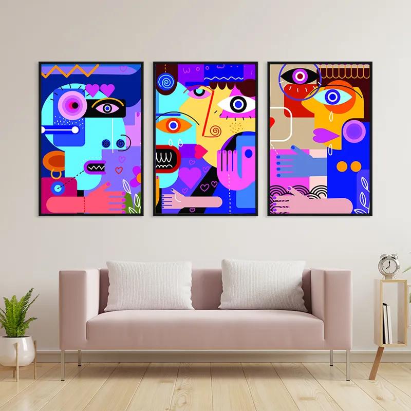 Obraz Multicanvas Personbstract Set mockup 3