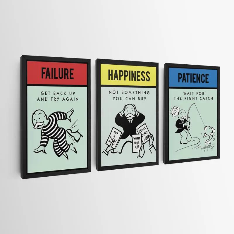 Obraz Multicanvas Monopoly Life Set mockup 0