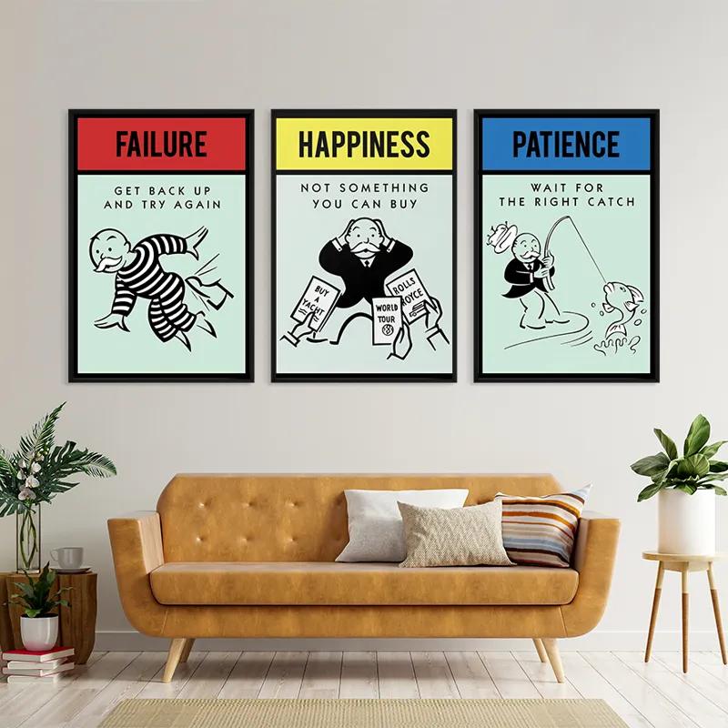 Obraz Multicanvas Monopoly Life Set mockup 4