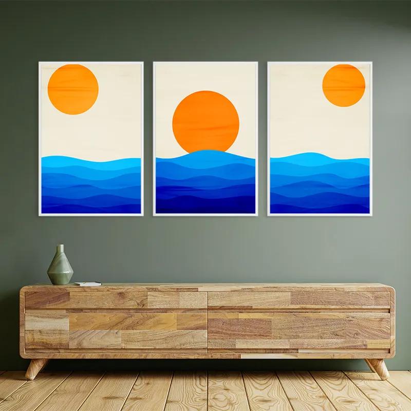 Obraz Multicanvas Stronglue Waves mockup 2