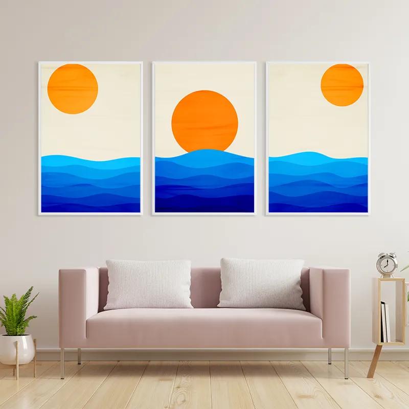 Obraz Multicanvas Stronglue Waves mockup 3