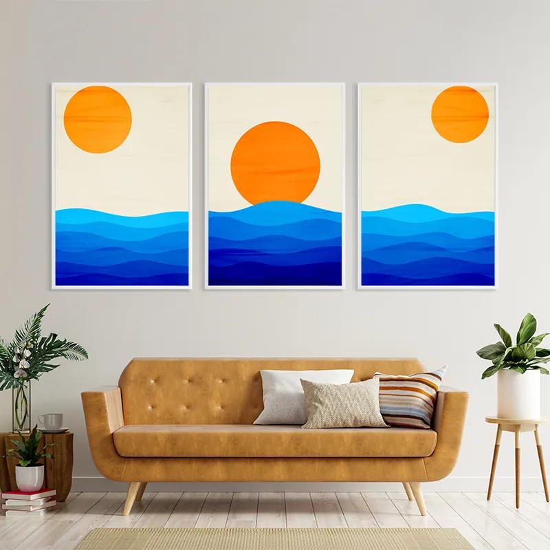 Obraz Multicanvas Stronglue Waves mockup 4