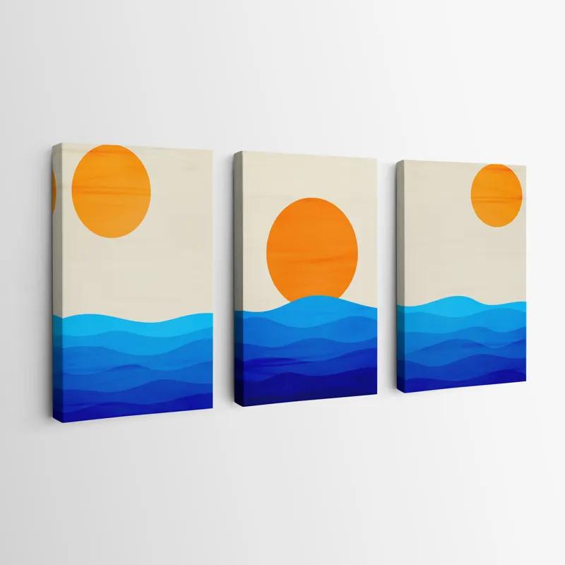 Obraz Multicanvas Stronglue Waves mockup 0