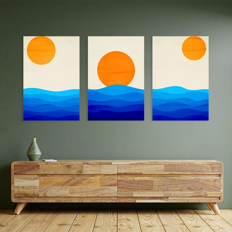 Obraz Multicanvas Stronglue Waves mockup 2