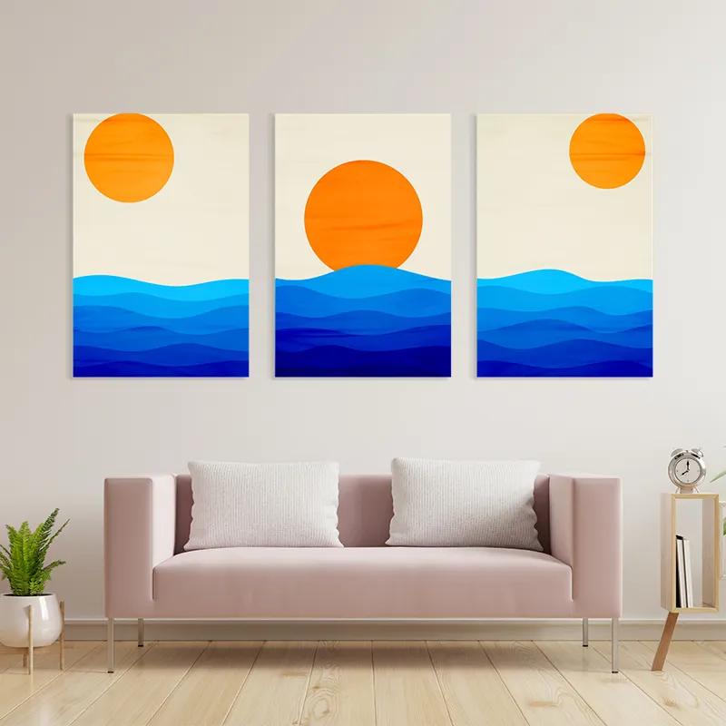 Obraz Multicanvas Stronglue Waves mockup 3