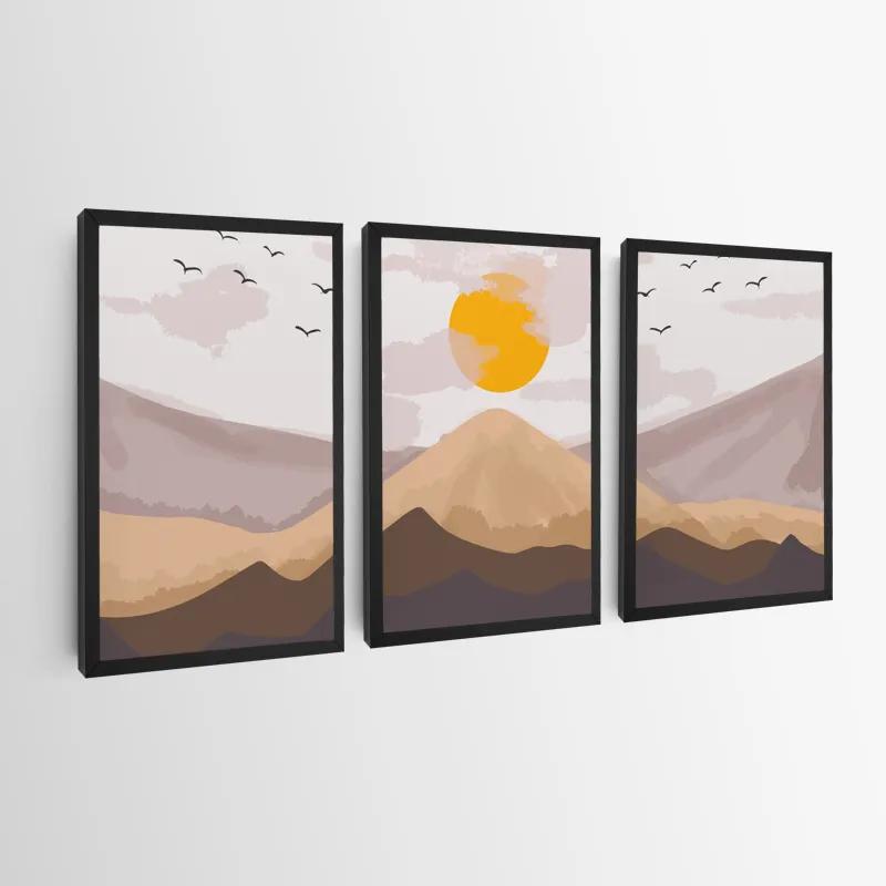 Obraz Multicanvas Mountain Sunrise Set mockup 0