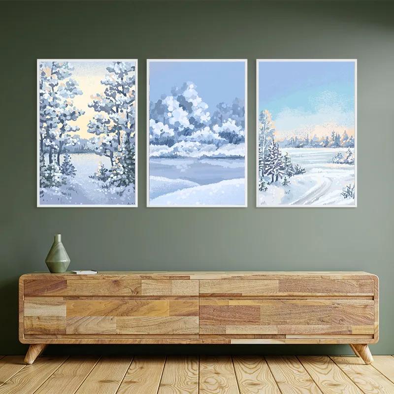 Obraz Multicanvas Art Winter Set mockup 2