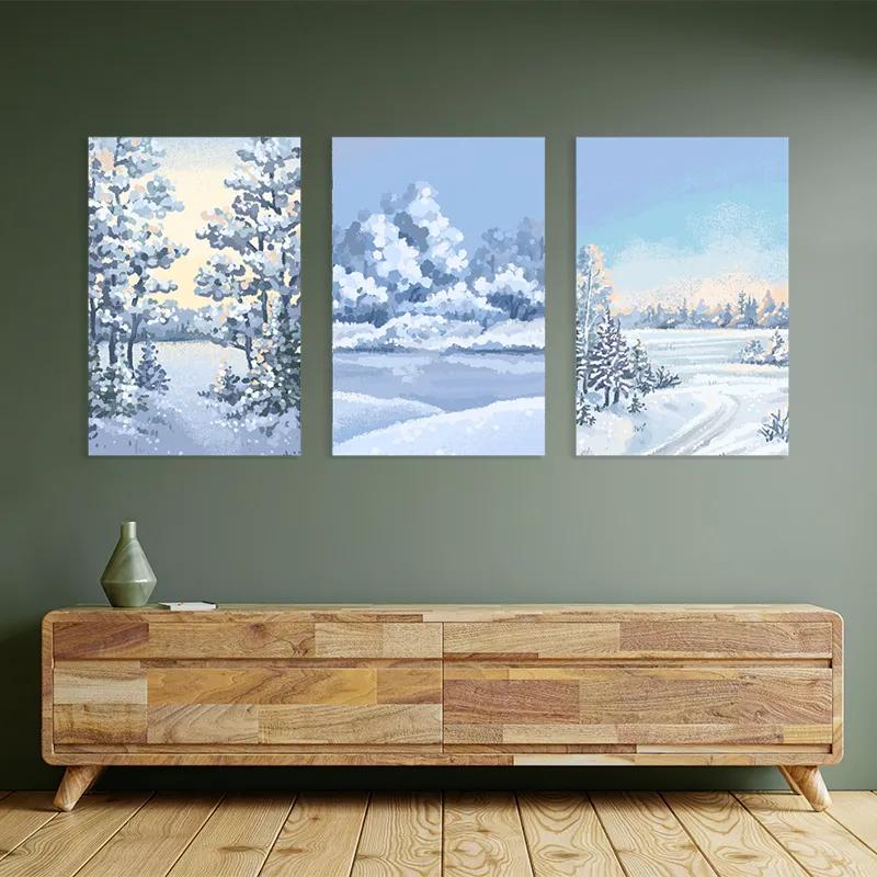 Obraz Multicanvas Art Winter Set mockup 2