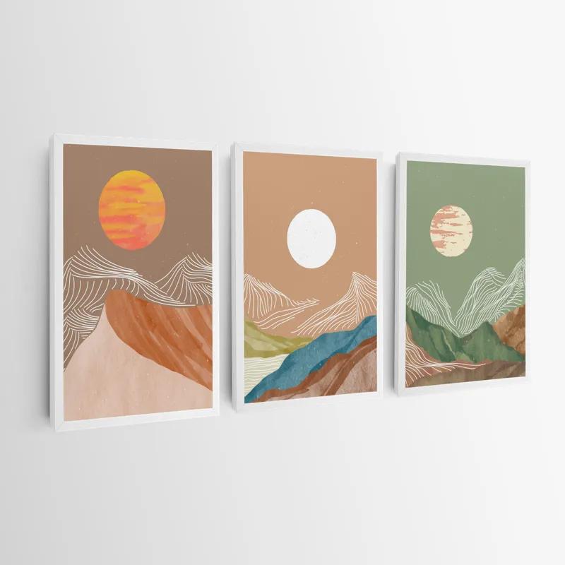 Obraz Multicanvas White Moon Set mockup 0