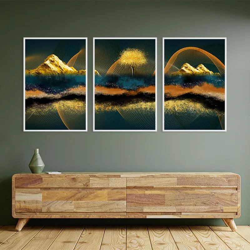 Obraz Multicanvas Mountain Waves mockup 2