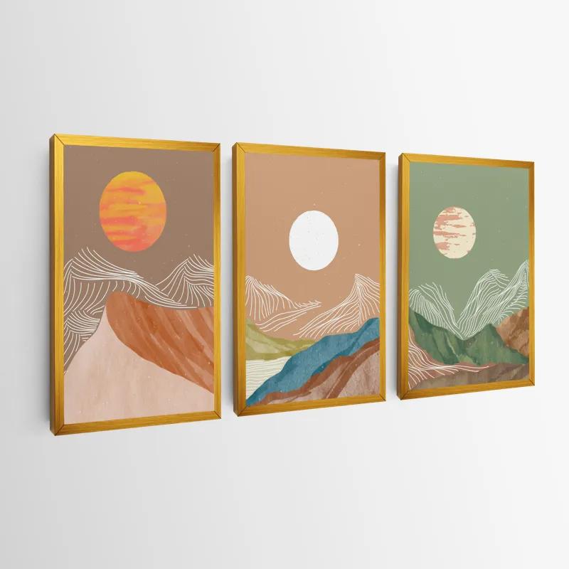 Obraz Multicanvas White Moon Set mockup 0