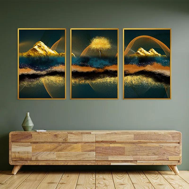 Obraz Multicanvas Mountain Waves mockup 2