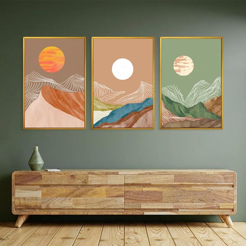 Obraz Multicanvas White Moon Set mockup 2