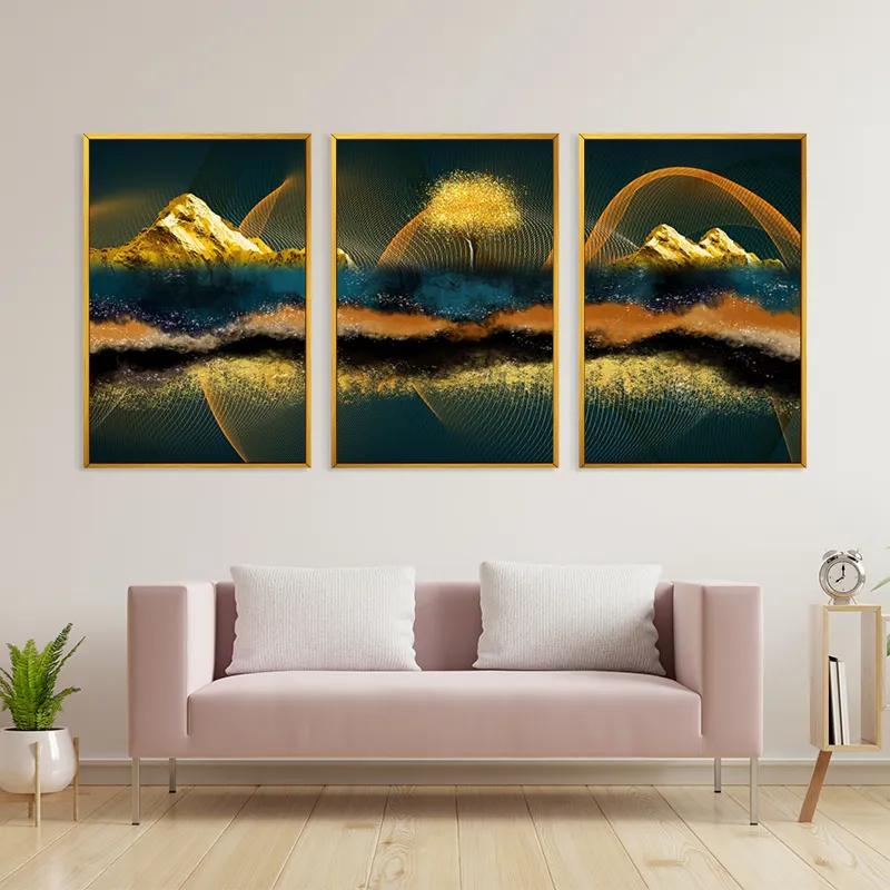 Obraz Multicanvas Mountain Waves mockup 3