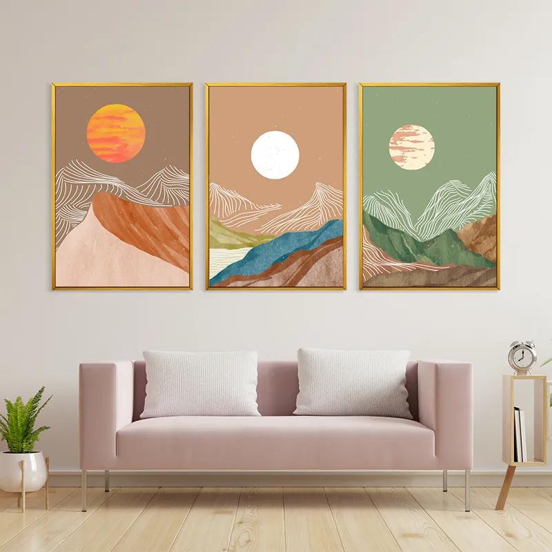 Obraz Multicanvas White Moon Set mockup 3