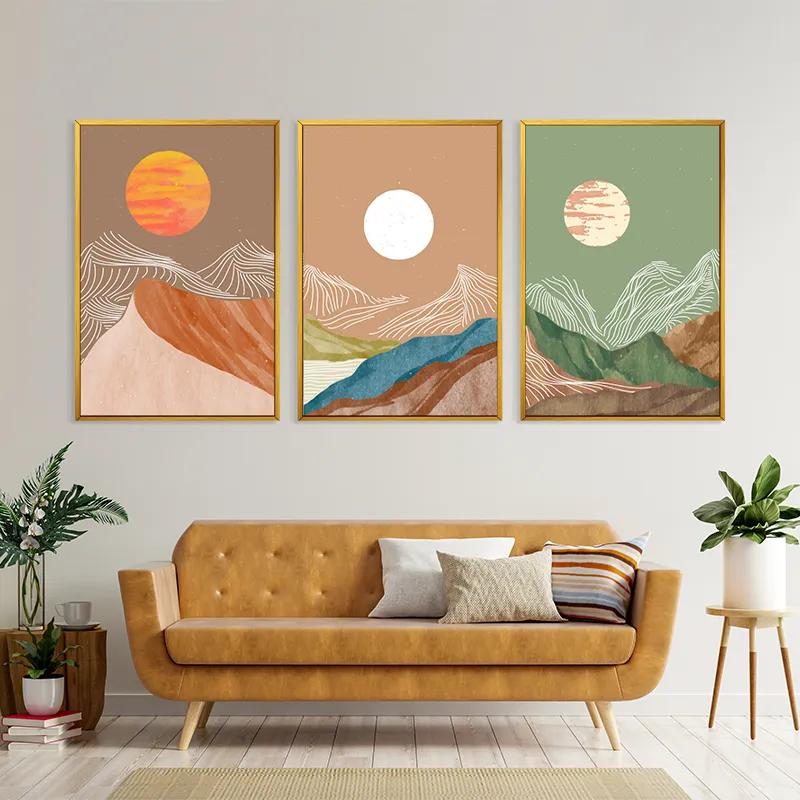 Obraz Multicanvas White Moon Set mockup 4