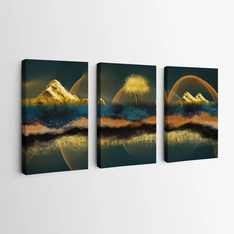 Obraz Multicanvas Mountain Waves mockup 0
