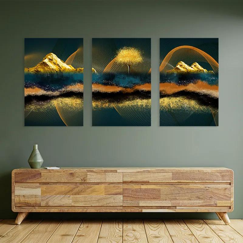 Obraz Multicanvas Mountain Waves mockup 2