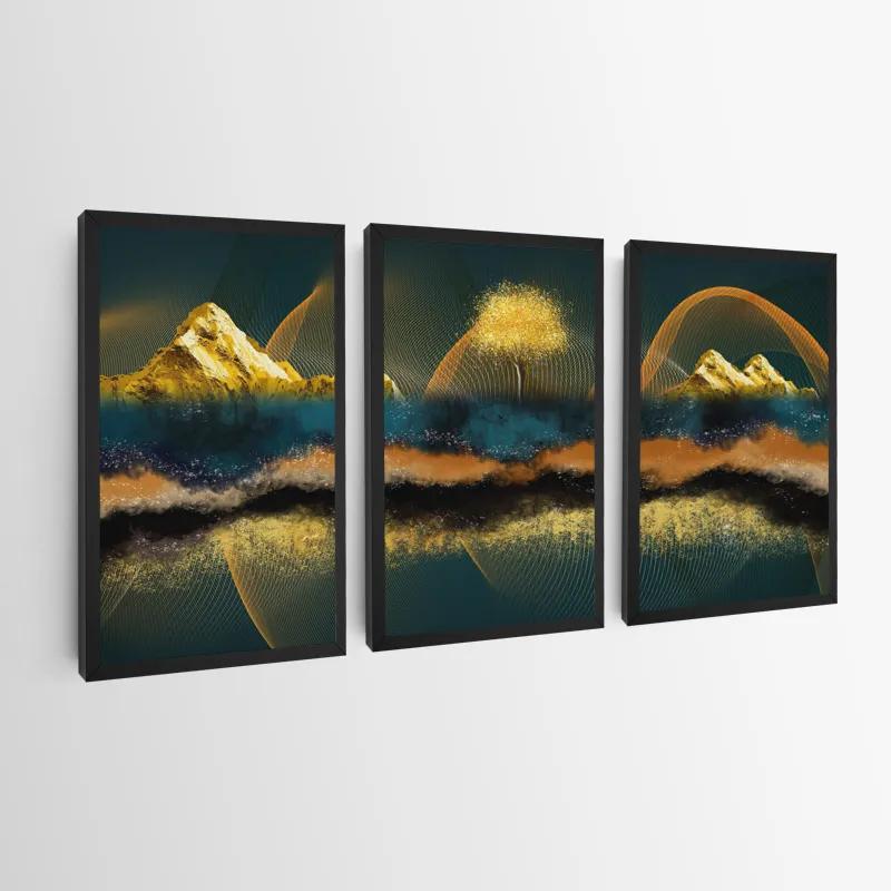 Obraz Multicanvas Mountain Waves mockup 0