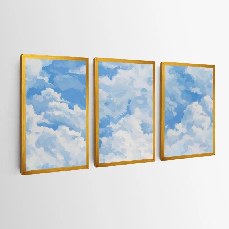 Obraz Multicanvas Clouds Set mockup 0