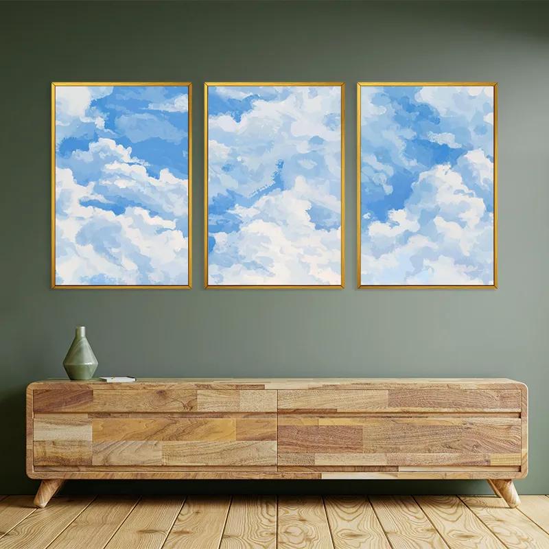 Obraz Multicanvas Clouds Set mockup 2