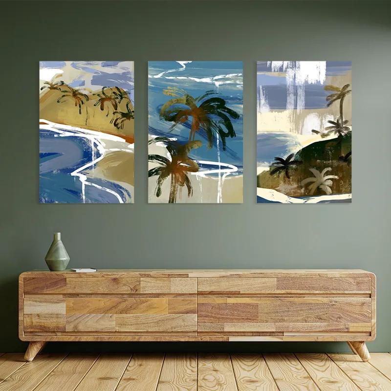 Obraz Multicanvas Beach Set mockup 2