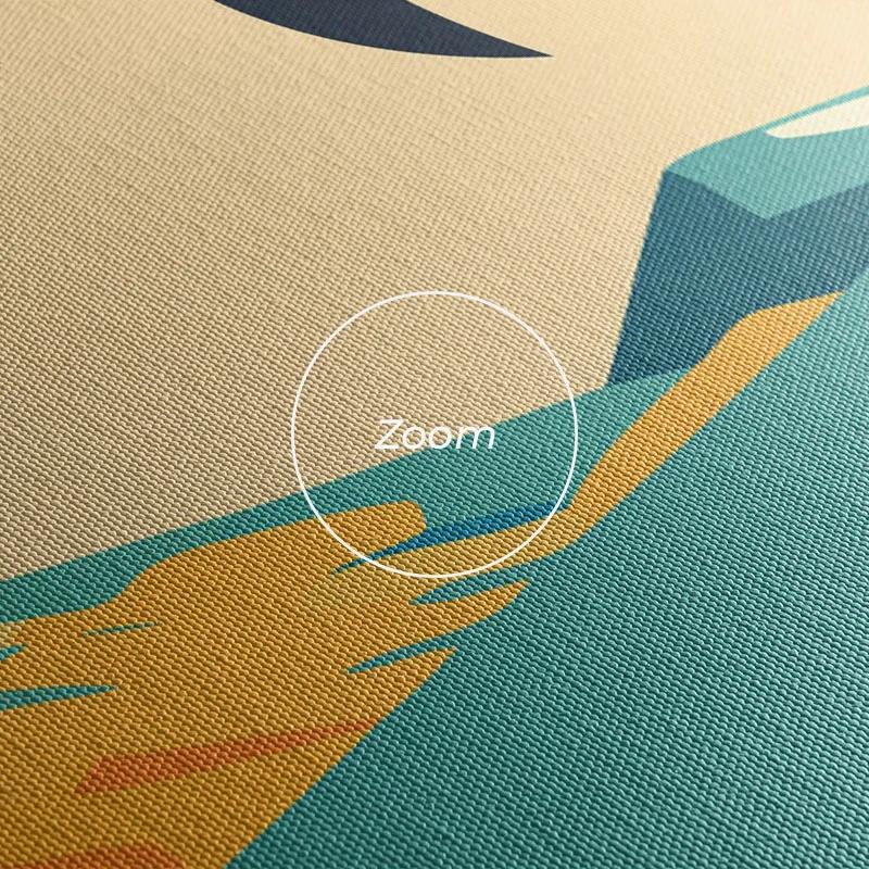 Obraz Multicanvas Beach Palm mockup 1