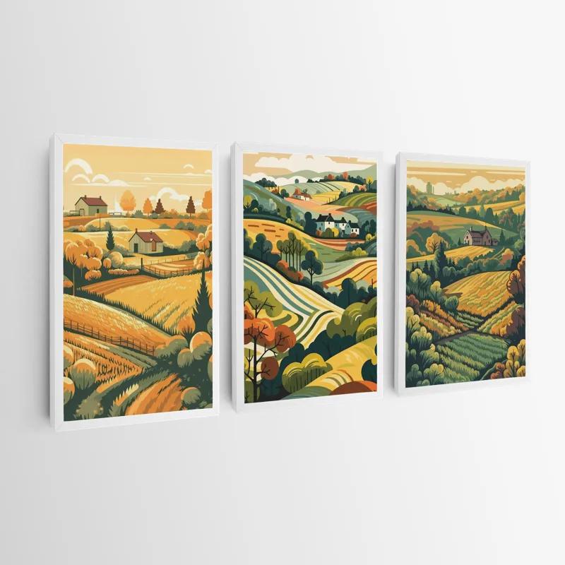 Obraz Multicanvas Farm Set mockup 0