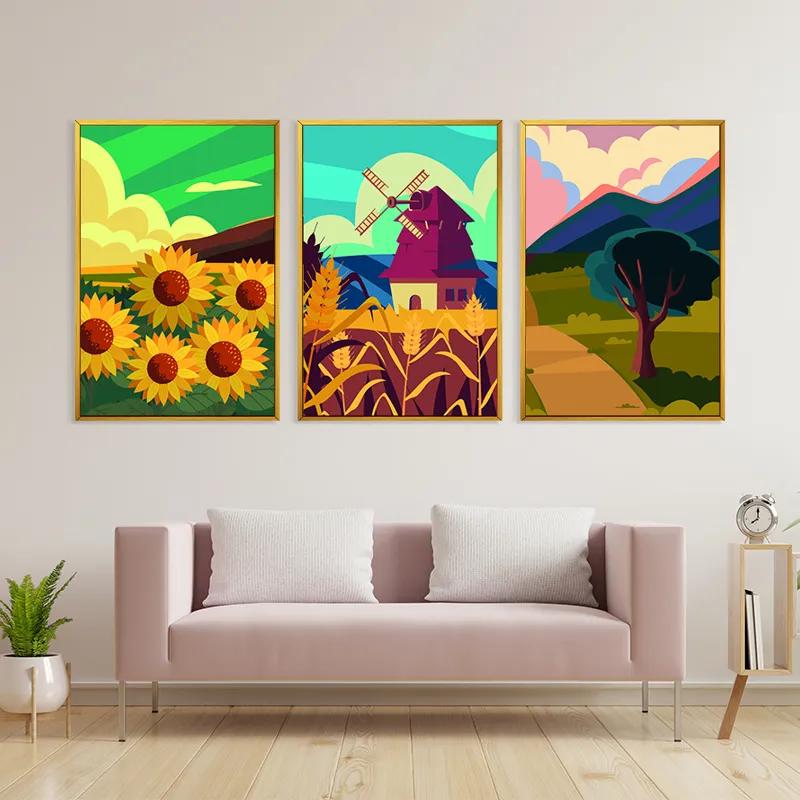 Obraz Multicanvas Ruralrt Set mockup 3